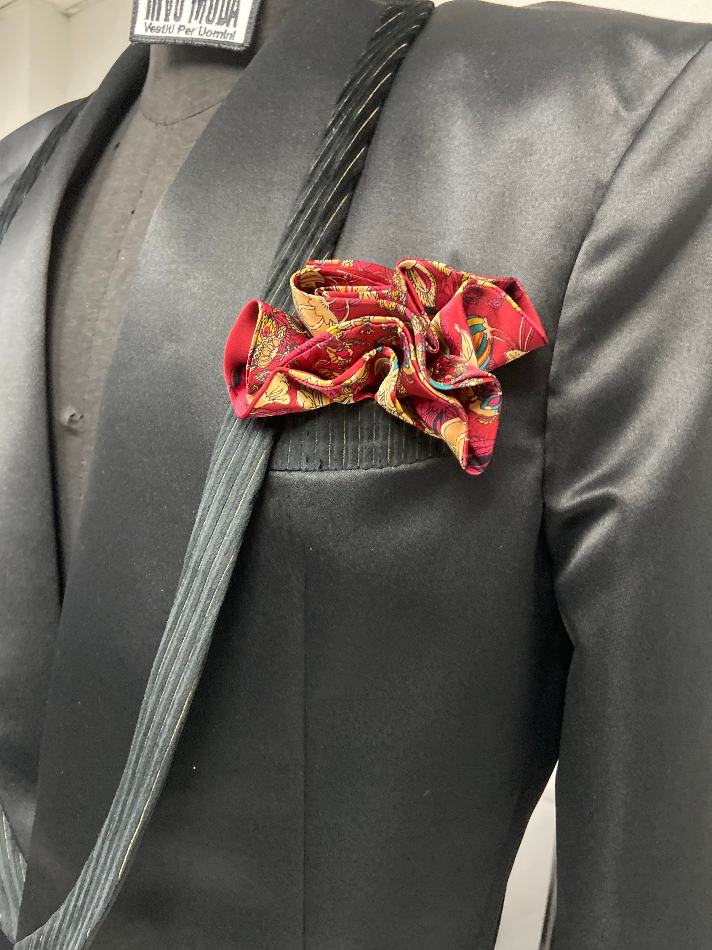 Pañuelo Vino Florales 